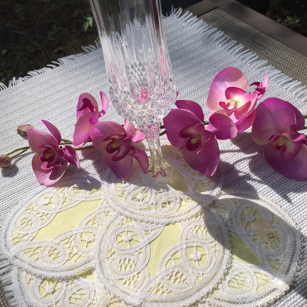 Belgian Lace Wine Coasters (6)